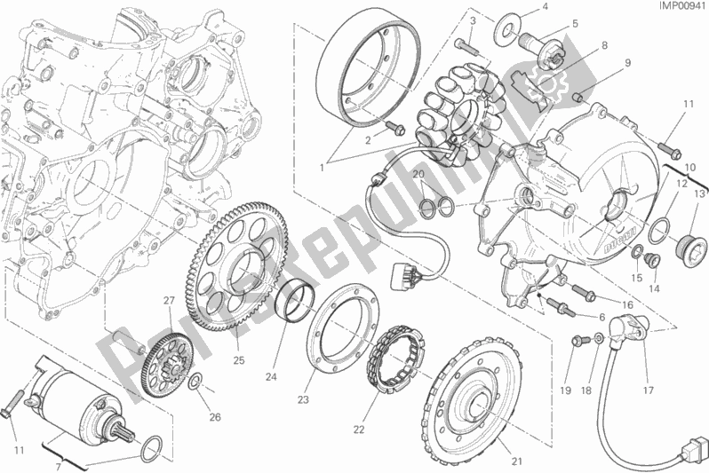 Toutes les pièces pour le Démarrage Et Allumage électrique du Ducati Superbike 1299S ABS USA 2017